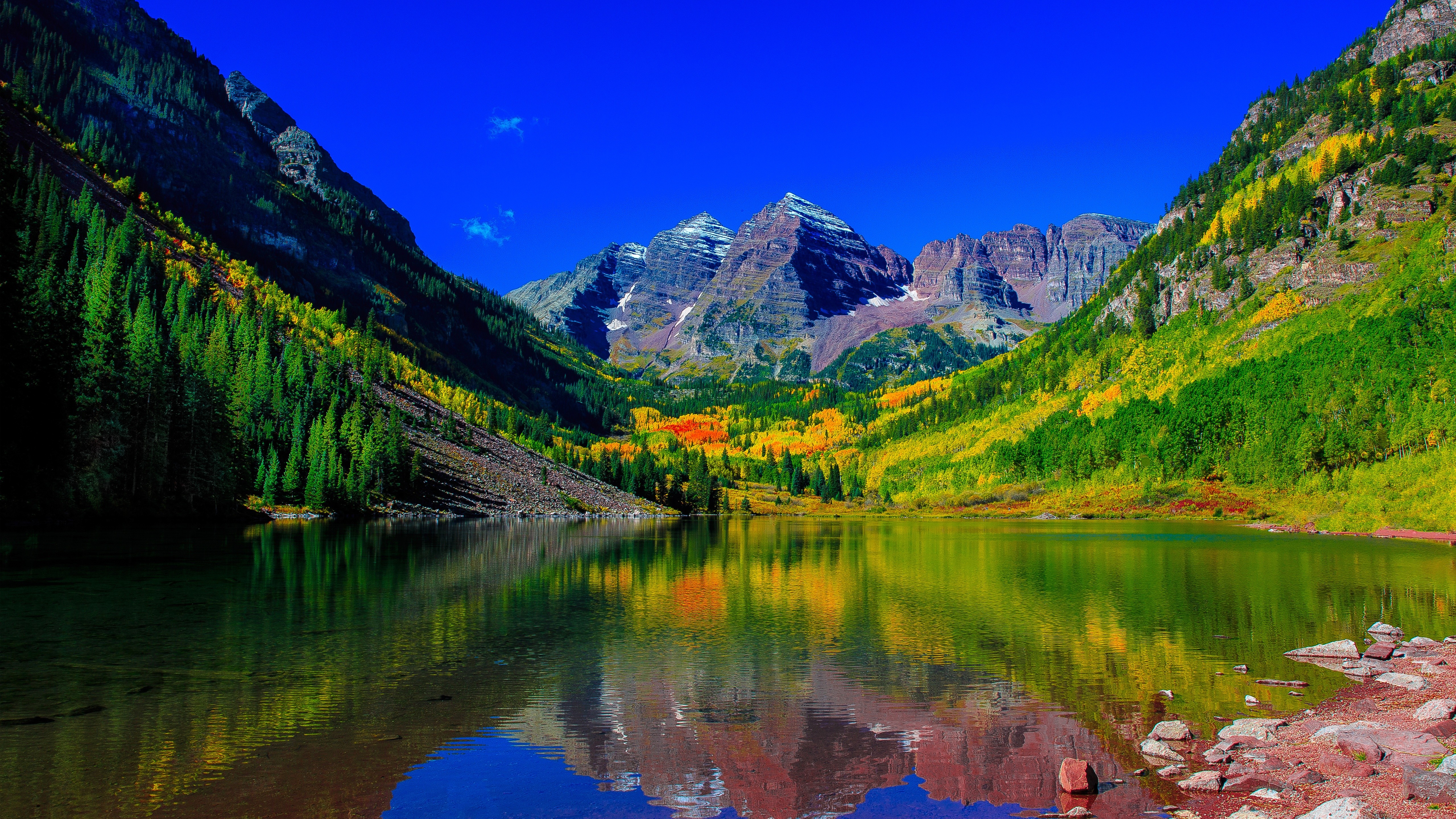Лучшее видео высокого качества. Озеро марун Колорадо. Марун Беллс. Марун Беллс Колорадо США. Озеро в горах марун Беллс.
