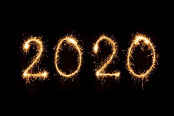 2020, С Новым Годом, Бенгальские Огни, HD, 2K, 4K, 5K, 8K