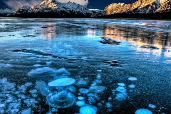 Озеро Авраам, Канада, Mountain, Ice, HD, 2K, 4K