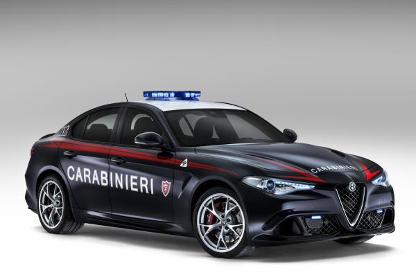 Alfa Romeo Giulia Quadrifoglio Carabinieri, Полиция, Машина Безопасности, HD, 2K, 4K