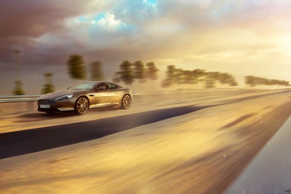 Aston Martin Db9 Gt, Размытие В Движении, HD, 2K, 4K