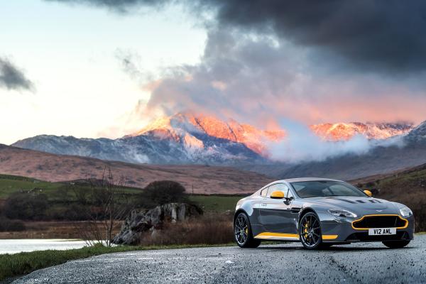Aston Martin Vantage Gt8, Суперкар, Купе, Вулкан, Гора, HD, 2K, 4K, 5K