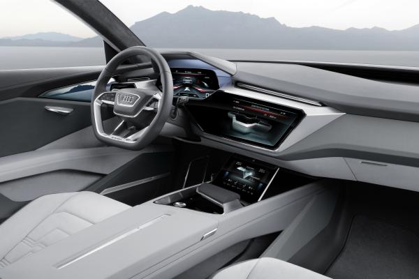 Audi E-Tron Quattro, Электромобили, Внедорожник, Интерьер, HD, 2K, 4K
