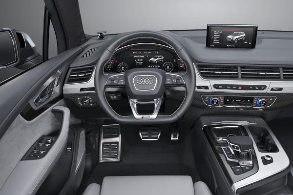 Audi Sq7 Tdi, Женевский Автосалон 2016, Кроссовер, Интерьер, HD, 2K, 4K