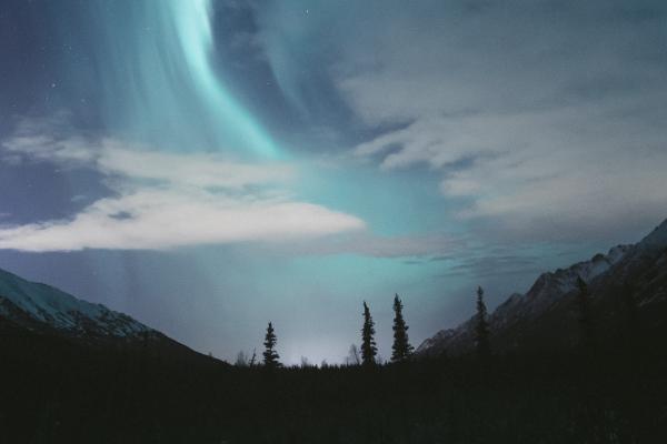 Северное Сияние, Северное Сияние, Ночное Небо, Аляска, HD, 2K