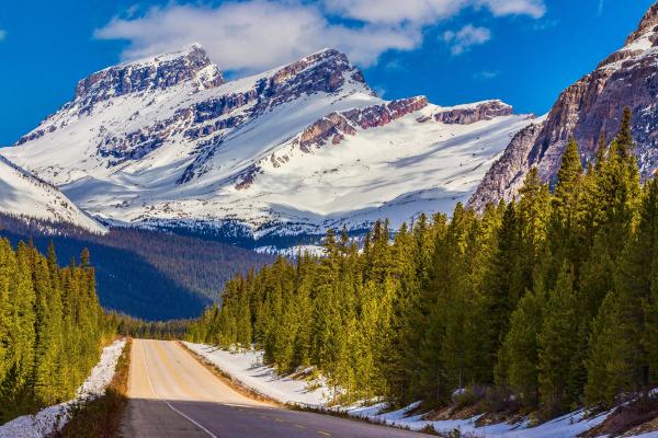 Национальный Парк Банф, Снежные Горы, Канада, HD, 2K, 4K