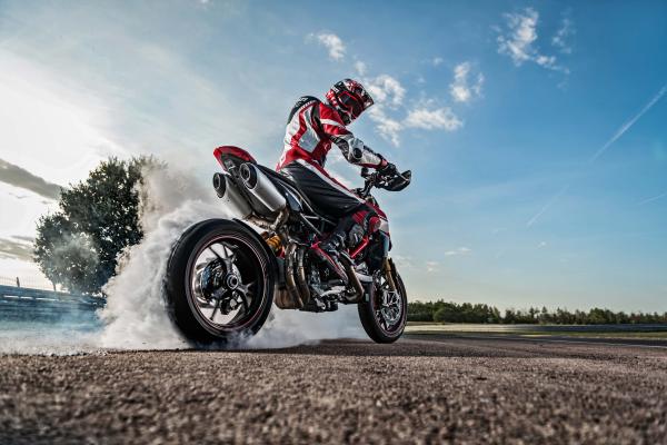 Байкер, Ducati Hypermotard 950 Sp, 2019, 4К, HD, 2K