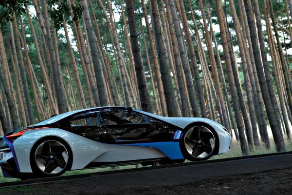 Bmw Vision, Электромобили, Bmw, Best Electric Cars 2015, Concept, Side, Forest, Bmw Vision, Electric Cars, Bmw, Best Electric Cars 2015, Concept, Side, Forest, HD, 2K, 4K