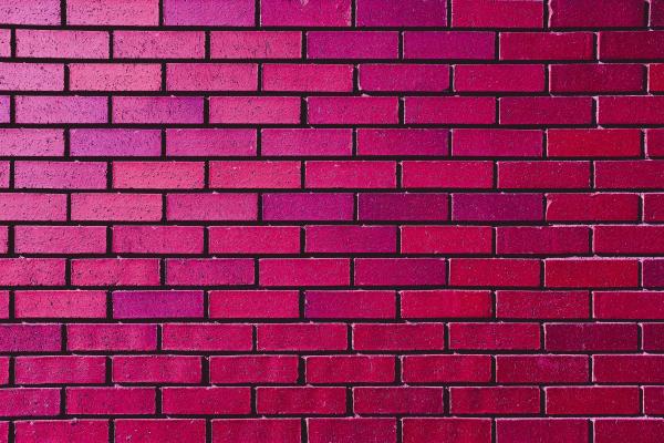 Кирпичная Стена, Розовый, HD, 2K, 4K