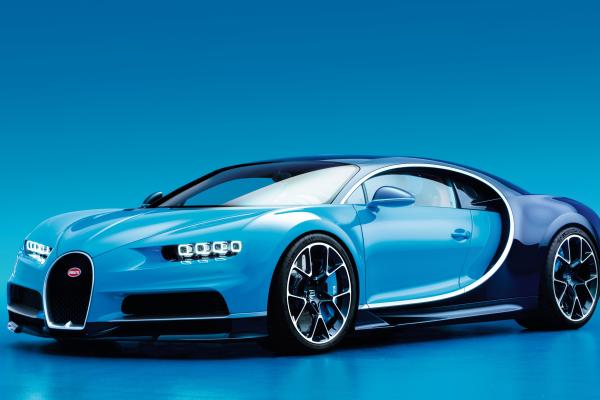 Bugatti Chiron, Geneva Auto Show 2016, Гиперкар, Синий, HD, 2K, 4K