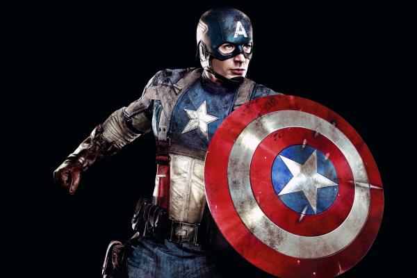 Капитан Америка, Супергерои, Marvel Comics, HD, 2K