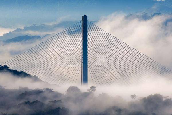Столетний Мост, Национальный Парк Соберания, Панама, Небо, Облака, HD, 2K, 4K