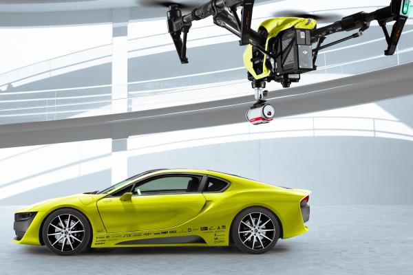 Ces 2016, Etos, Electric Car, Drone, Dji Inspire One, HD, 2K, 4K, 5K