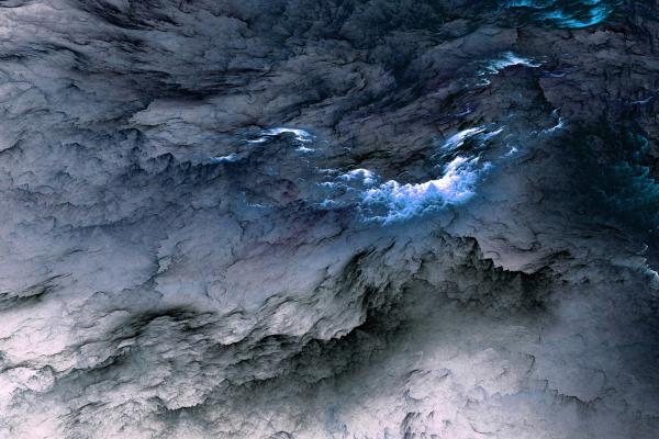 Облака, Абстракция, Синий, Живые Обои, Живое Фото, HD, 2K, 4K, 5K