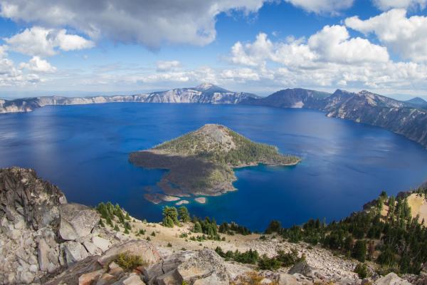 Crater Lake, Сша, Гора, Природа, HD, 2K, 4K