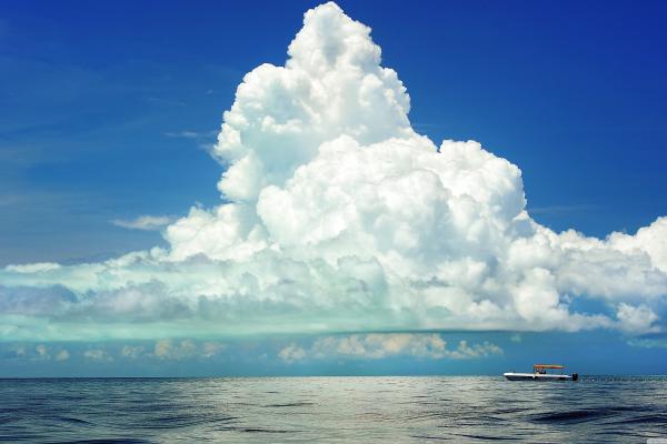 Кучевые Облака, Hd Обои, Небо, Море, HD, 2K, 4K