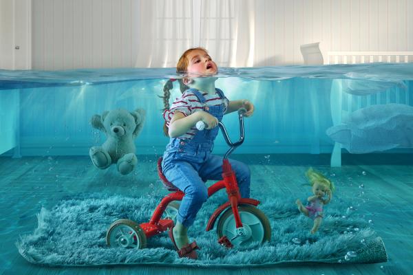 Милая Девушка, Малыш, Подводный, Подводный Мир, Мишка Тедди, Мечта, HD, 2K, 4K