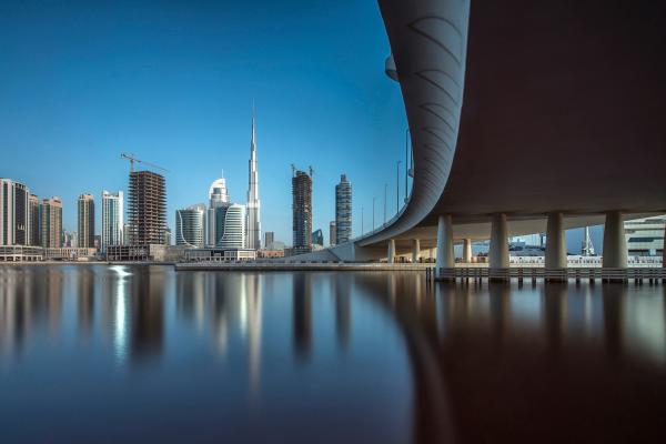 Центр Города Дубай, Городской Пейзаж, Размышления, Дубай, HD, 2K, 4K