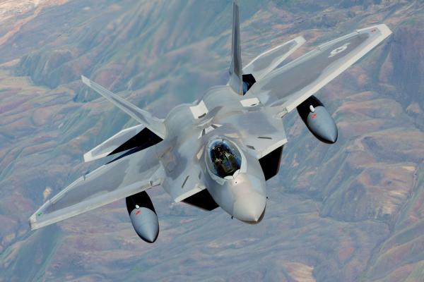 F-22, Raptor, Lockheed, Martin, Стелс, Истребитель Завоевания Превосходства В Воздухе, Сша. Ввс, Гора, HD, 2K, 4K