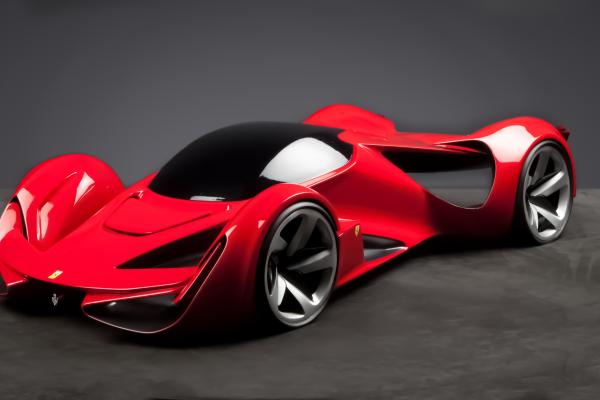 Ferrari Intervallo, Суперкар, Ferrari World Design Contest 2016, Fwdc, Красный Цвет, HD, 2K, 4K