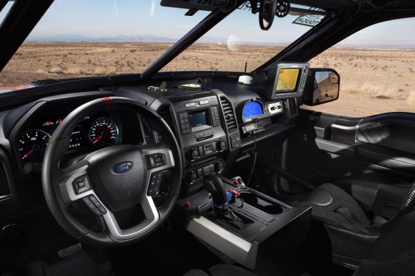Ford F-150 Raptor, Race Truck, Интерьер, HD, 2K, 4K