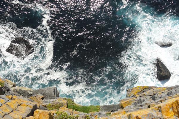 Ирландия, Скалы, Пейзаж, Море, Океан, Вода, Скалы, Синий, Природа, HD, 2K, 4K