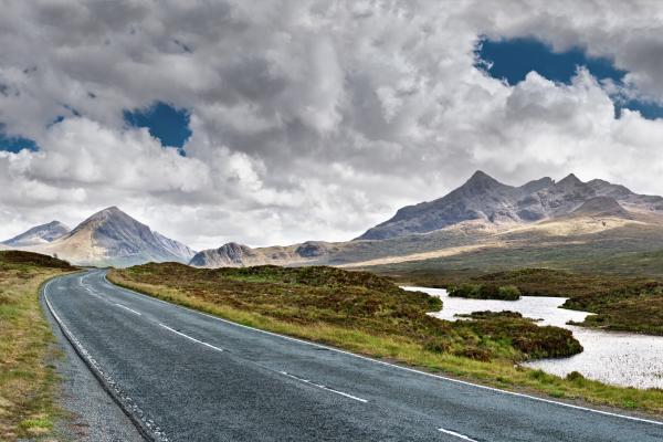 Остров Скай, Шотландия, Europe, Road, Mountain, Travel, HD, 2K, 4K, 5K, 8K