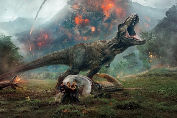 Jurassic World: Fallen Kingdom, Брайс Даллас Ховард, Крис Пратт, Джастис Смит, Dinosaur, HD, 2K, 4K, 5K, 8K