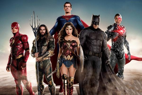 Лига Справедливости, Супергерои, Флэш, Аквамен, Супермен, Чудо-Женщина, Бэтмен, Киборг, HD, 2K