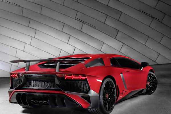 Lamborghini Aventador Lp 750, Superveloce, Купе, Красный, HD, 2K, 4K