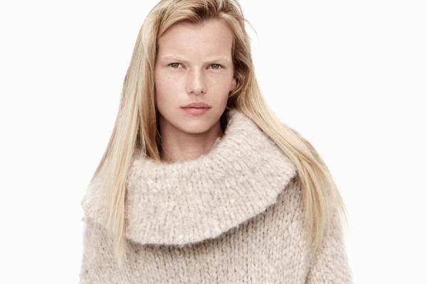 Лина Берг, Модель, Весна 2015 Топ-Модели, Блондинка, Взгляд, Белый Фон, HD, 2K, 4K