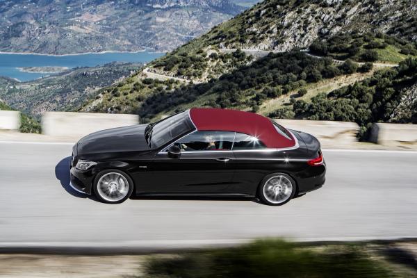 Mercedes-Amg C 43 4Matic, Coupe, Geneva Auto Show 2016, Cabriolet, Черный, HD, 2K, 4K