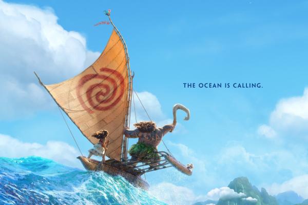 Моана, Мауи, Океан, Лучшие Мультфильмы 2016 Года, HD, 2K, 4K