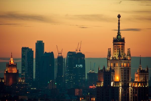Москва, Закат, Деловой Район, Путешествие, Небо, HD, 2K, 4K