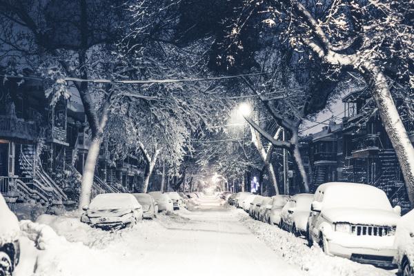 Нью-Йорк, Зима, Снег, Улица, HD, 2K, 4K