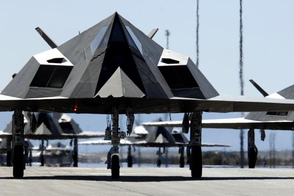 Nighthawk, Lockheed, F-117, Стелс, Штурмовик, Сша. Ввс, Стелс-Технологии, Взлетно-Посадочная Полоса, HD, 2K, 4K