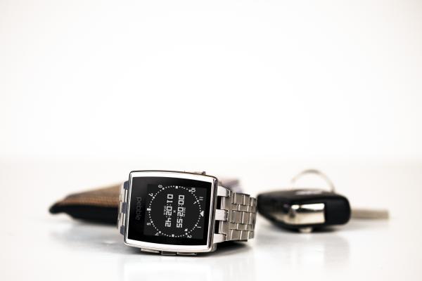 Pebble Steel Smartwatch, Ограниченная Серия, Часы, Pebble, Черный, Серебристый, Электронная Бумага, Дисплей, Обзор, HD, 2K, 4K