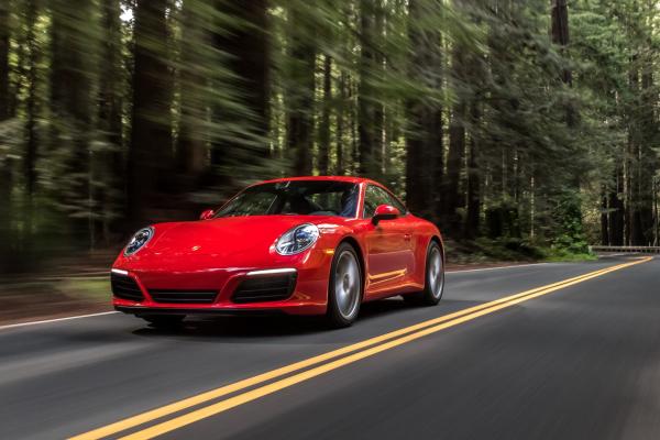 Porsche 911 Carrera 4S Coupe, Красный, HD, 2K, 4K