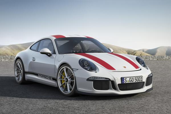 Porsche 911 R (991), Geneva Auto Show 2016, Спорткар, Белый, HD, 2K, 4K