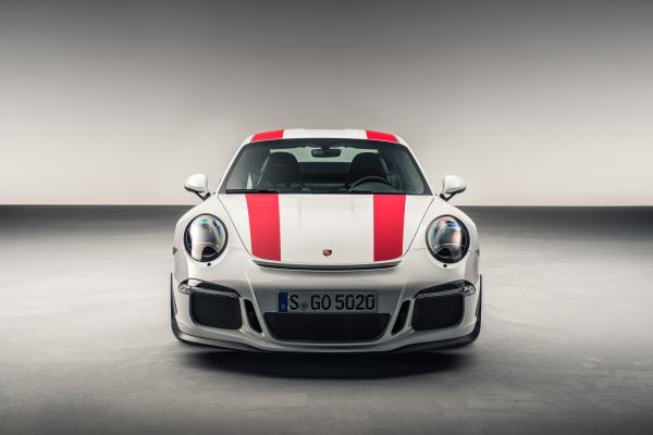Porsche 911 R (991), Geneva Auto Show 2016, Спорткар, Белый, HD, 2K, 4K
