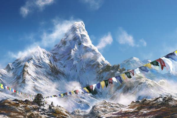 Молитвенные Флаги, Гималаи, HD, 2K