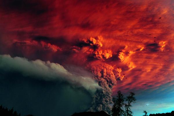 Puyehue, Чили, Извержение, Вулкан, HD, 2K, 4K
