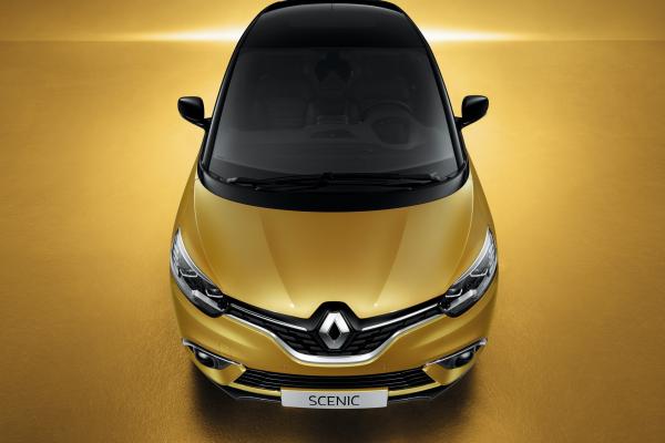 Renault Scenic, Женевский Автосалон 2016, Минивэн, Золото, HD, 2K, 4K