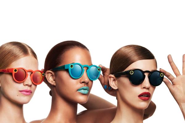 Snapchat Очки, Девушка, Синие Губы, Google Glass, Snapchat, HD, 2K, 4K
