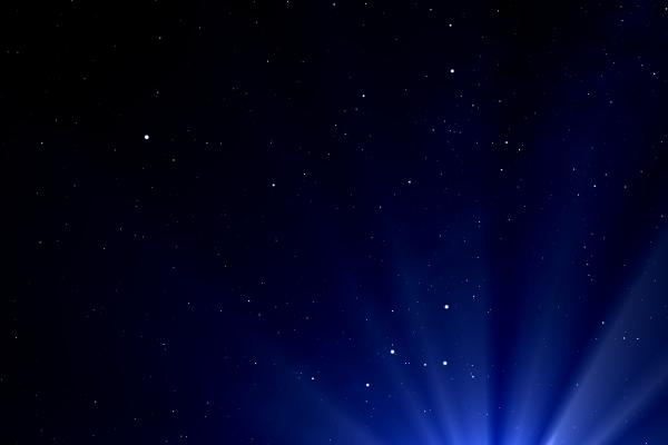Звезды, Синий Свет, Темнота, HD, 2K