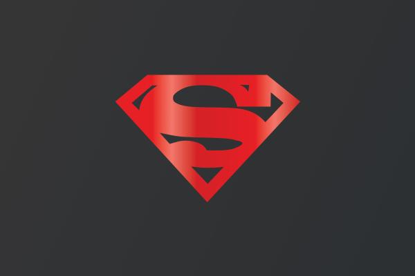 Супермен, Лого, Темный Фон, 4К, 8К, HD, 2K, 4K, 5K, 8K