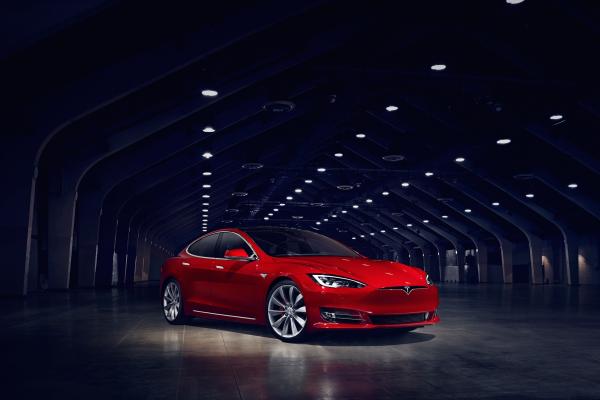 Tesla Model S P90D, Электромобили, Илон Маск, Красный, HD, 2K, 4K