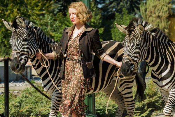 The Zookeepers Wife, Джессика Честейн, Зебра, Лучшие Фильмы, HD, 2K, 4K