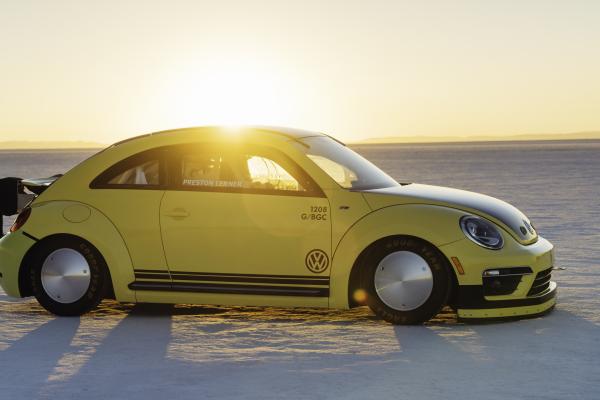 Volkswagen Beetle Lsr, Ралли, Желтый, Скорость, HD, 2K