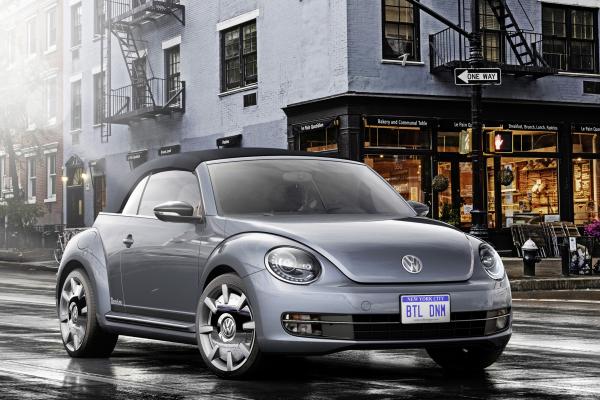 Volkswagen Beetle, Кабриолет, Концепт, Серый, Автомобили 2016, HD, 2K, 4K
